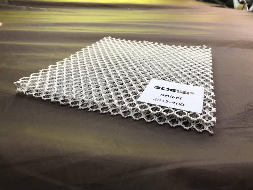 3mm* - GREY - 3D Spacer Hex Mesh - fabric - Cushioning & padding - 120cm  wide