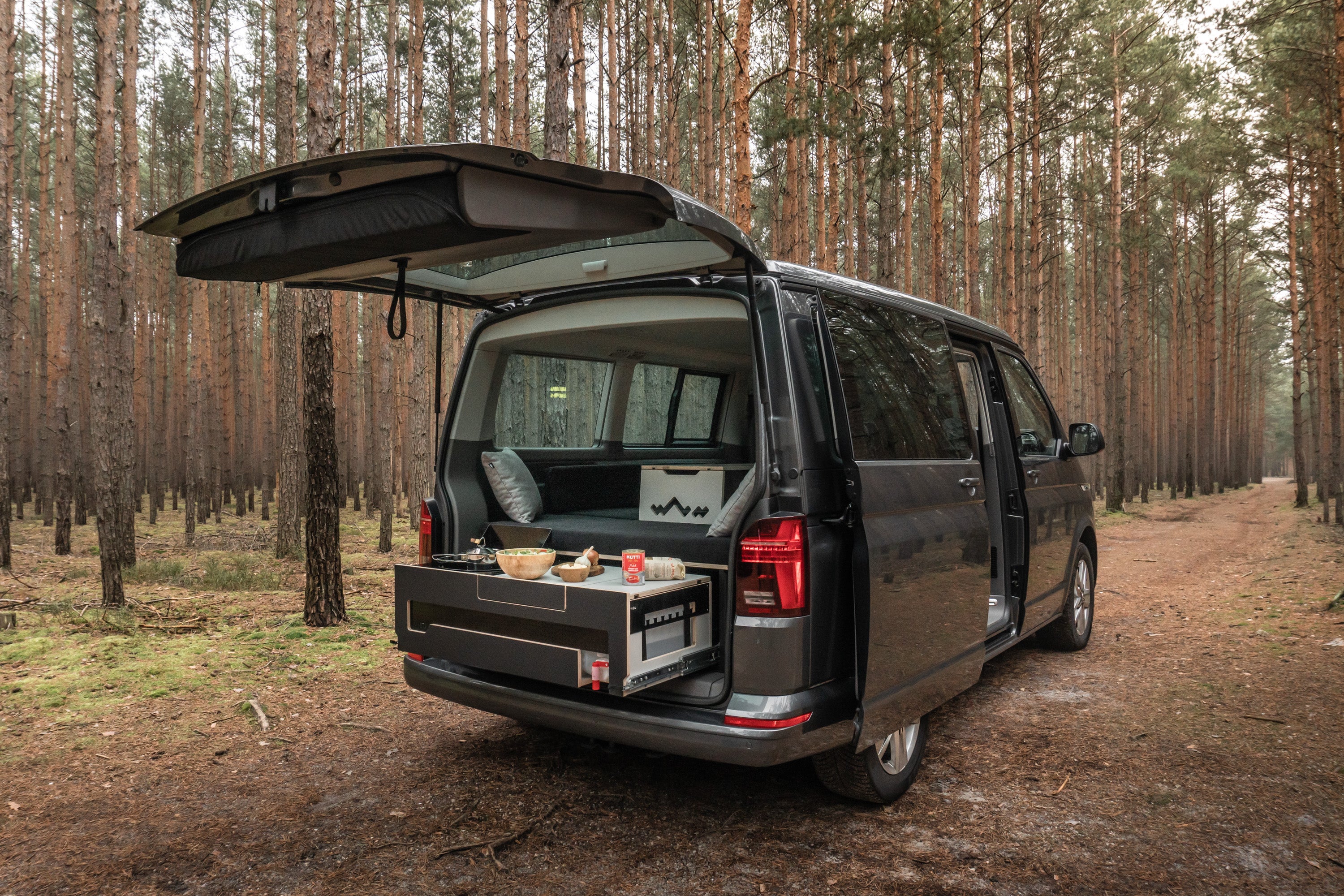 Volkswagen Sdraio Da Camper Verleih VISU Moie Camping Modul