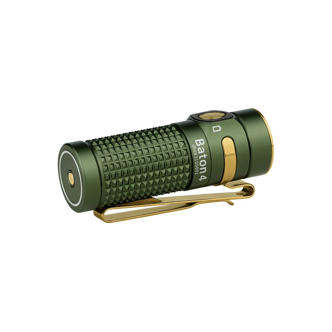 Olight Baton 4 Premium Edition - Leistungsstarke Mini-Taschenlampe mit Ladecase