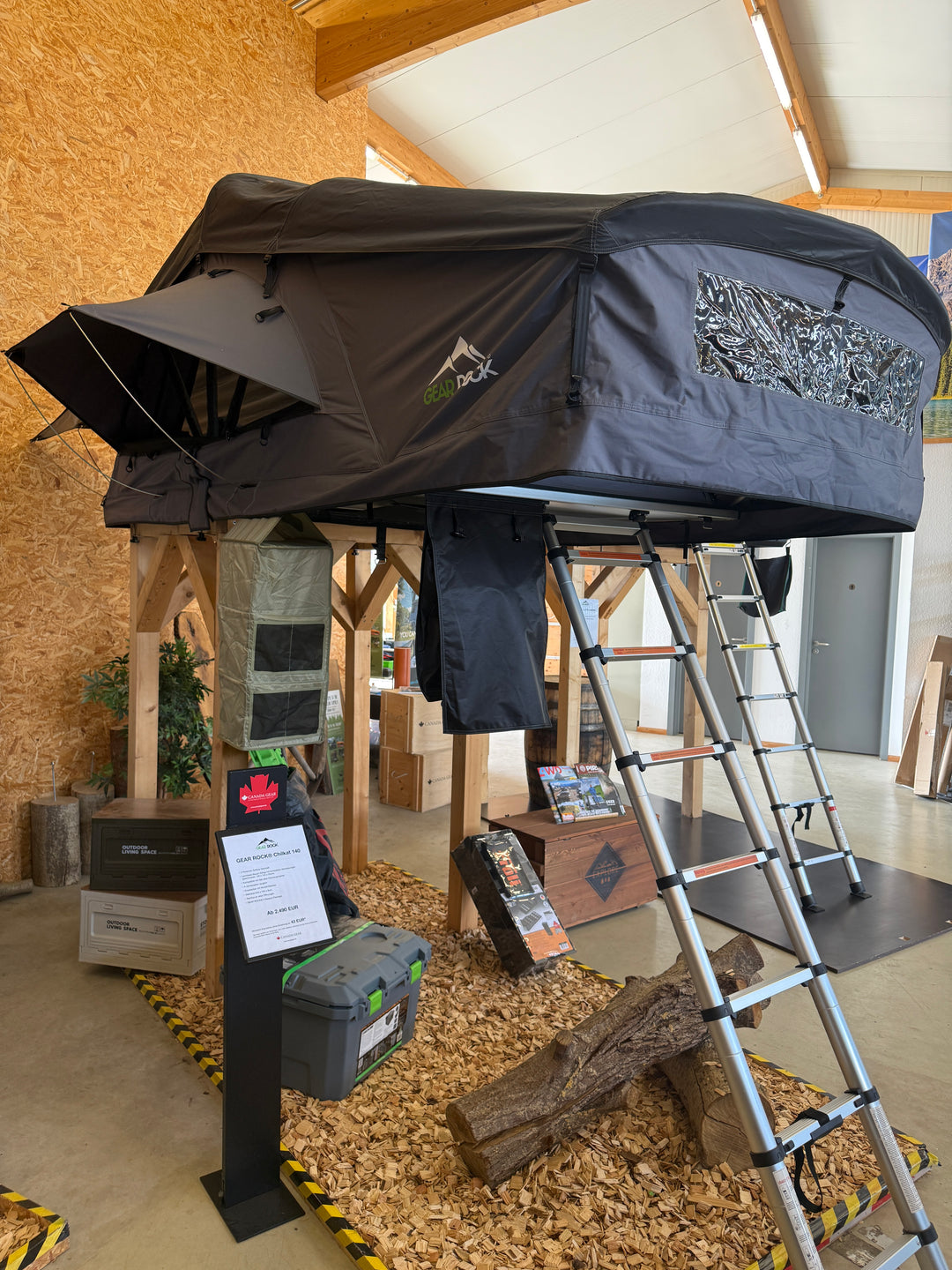 Abverkauf Saison 2025: Dachzelt GEAR ROCK Chilkat 140 (Ausstellungsstück)