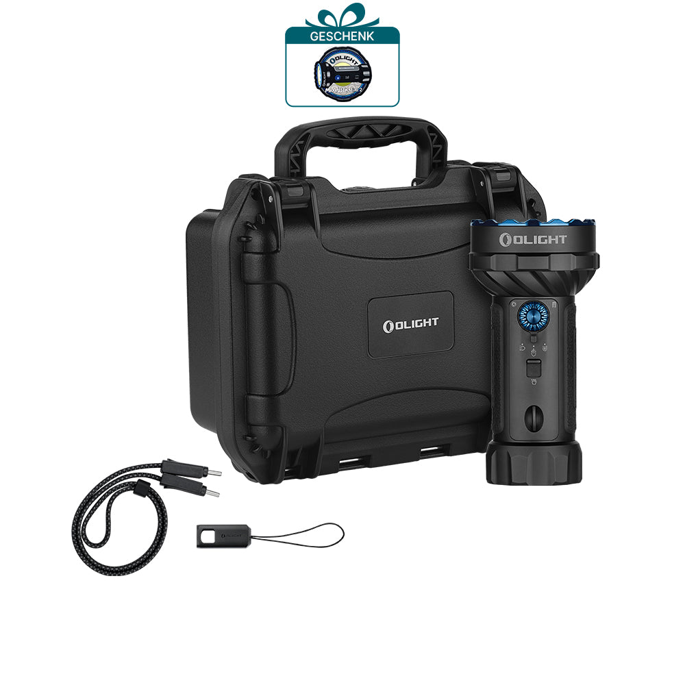 Olight® Marauder Mini 2 leistungsstarke LED Taschenlampe mit 10000 Lumen und 750 Metern Leuchtweite