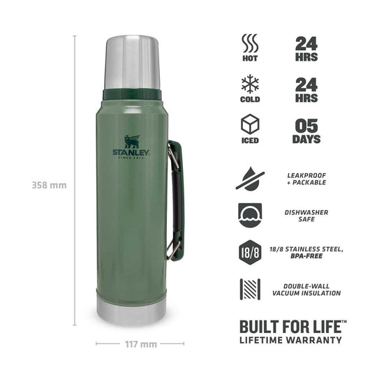 Stanley Classic Bottle 1 l (grün)