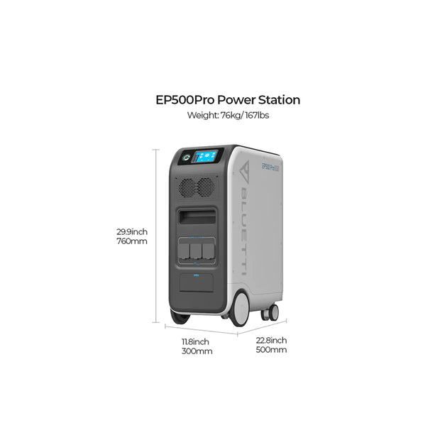 BLUETTI EP500Pro Solar Power Station | 3000W 5100Wh